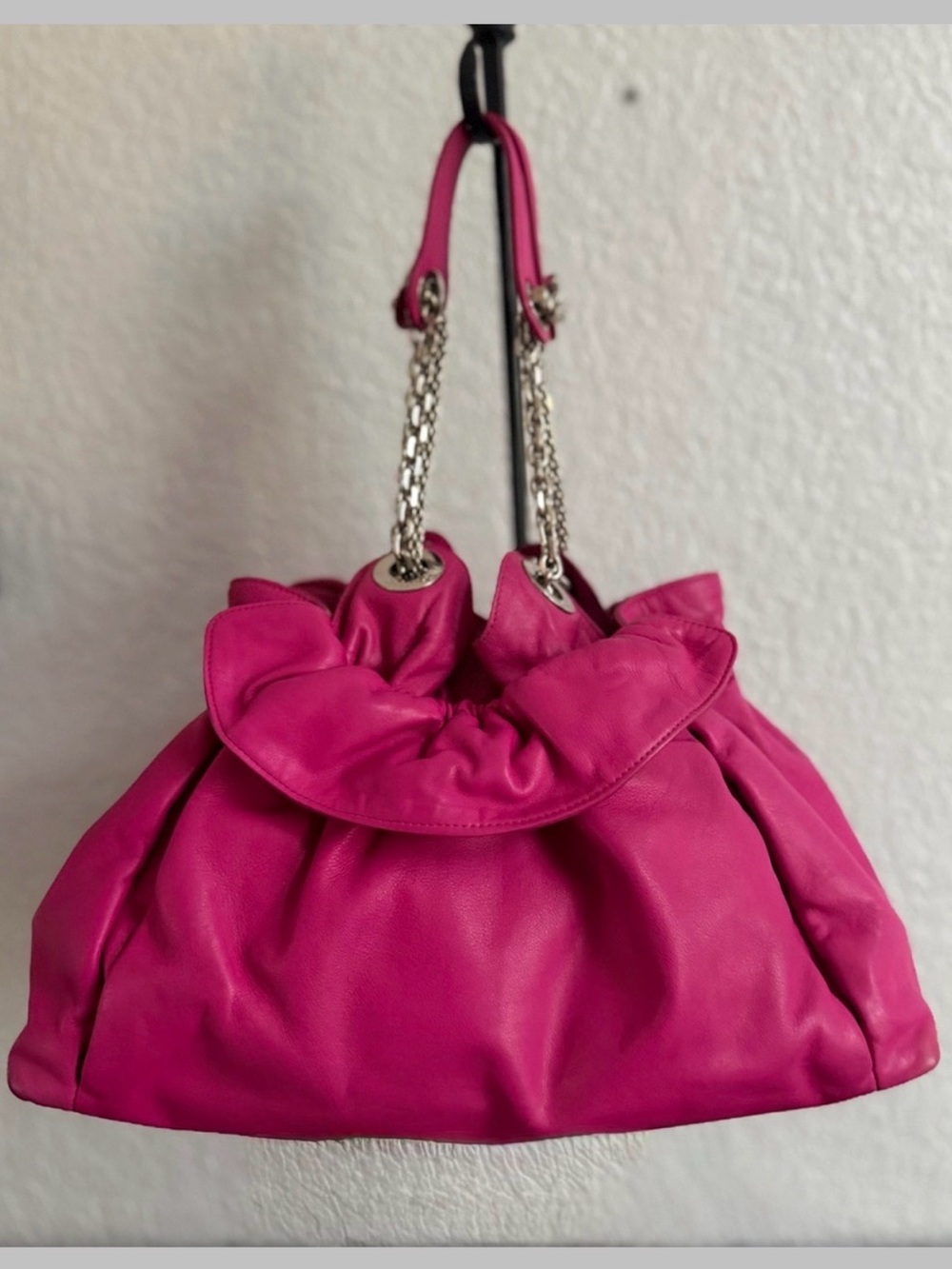 Dior “Le Trente” Pink Lambskin Leather Shoulder Bag Handbag & COA